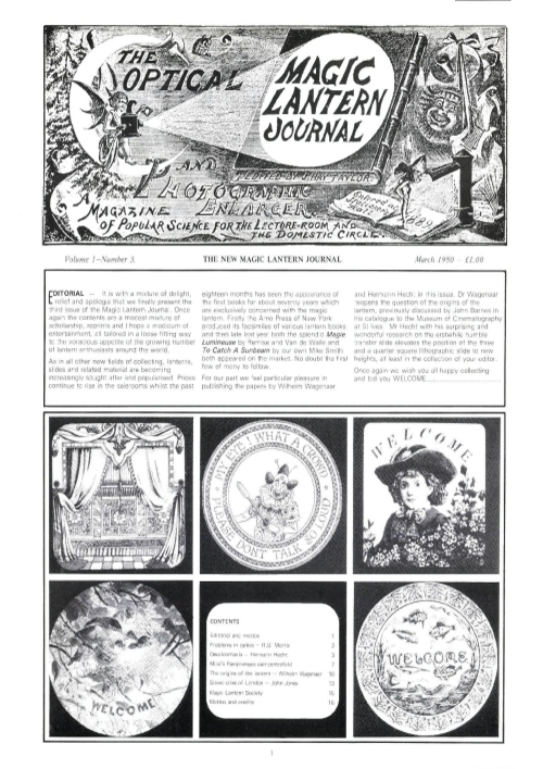 New Magic Lantern Journal Vol.  1 No.  3